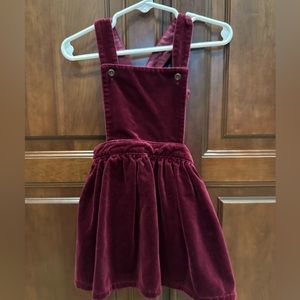 Baby Gap Velvet Pinafore Dress
